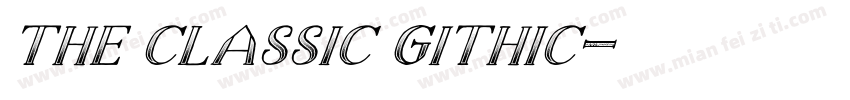 the classic githic字体转换